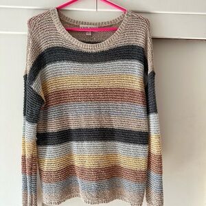 Cozy Striped Sweater - Multicolor